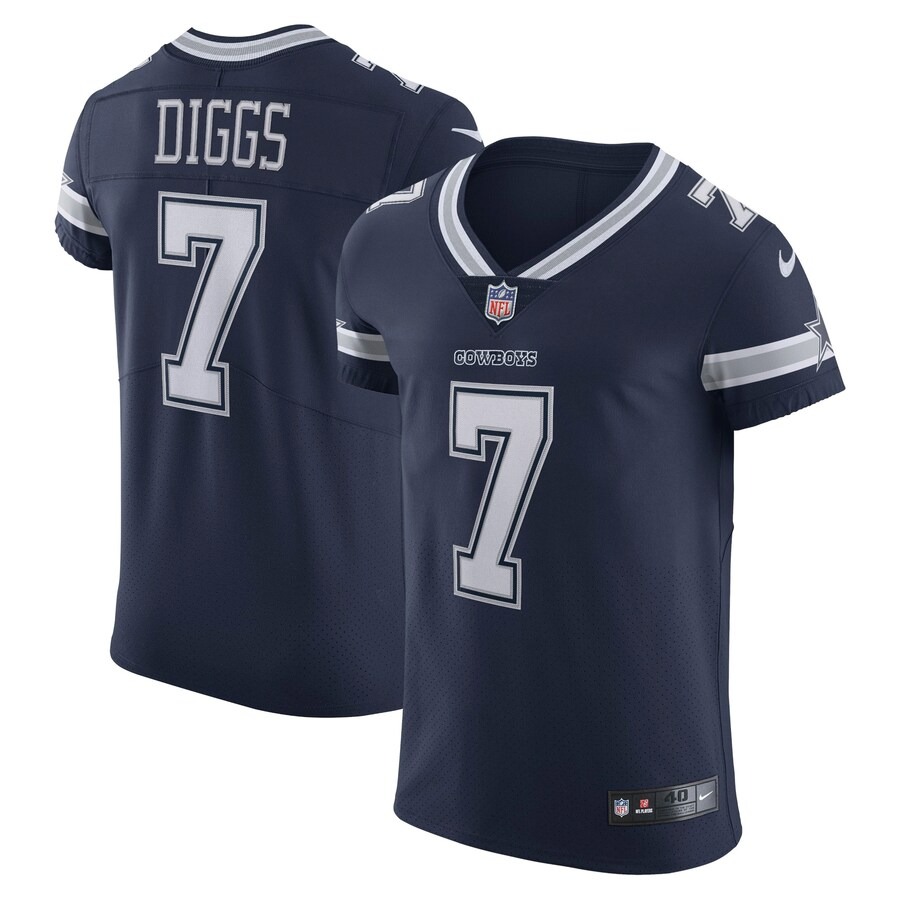 Men's Dallas Cowboys Trevon Diggs Nike Navy Vapor Elite Jersey - Jersey