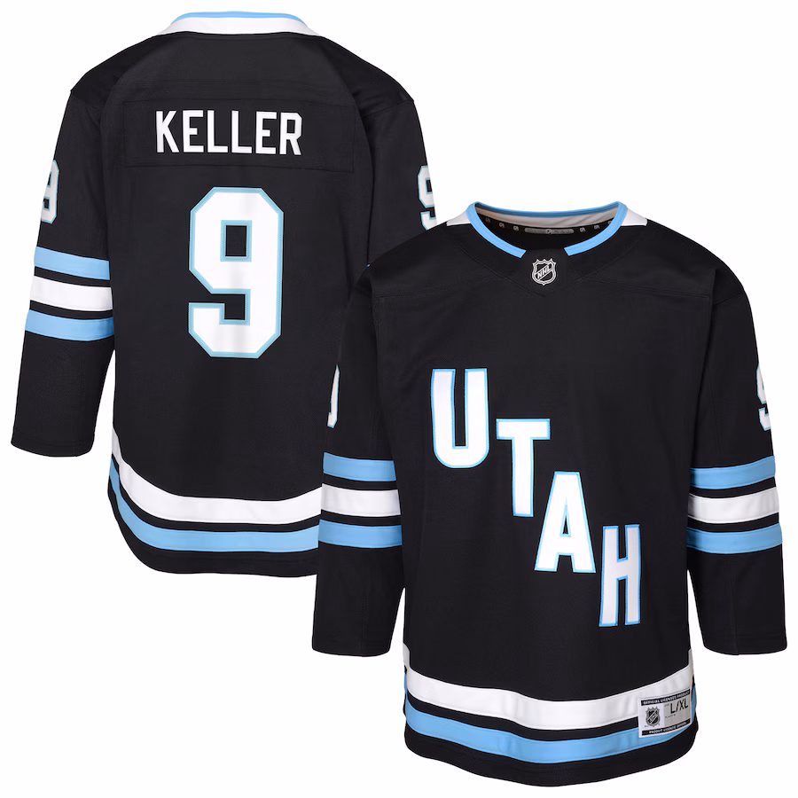 Youth Utah Hockey Club Clayton Keller Black Home Premier Player Jersey - Jersey