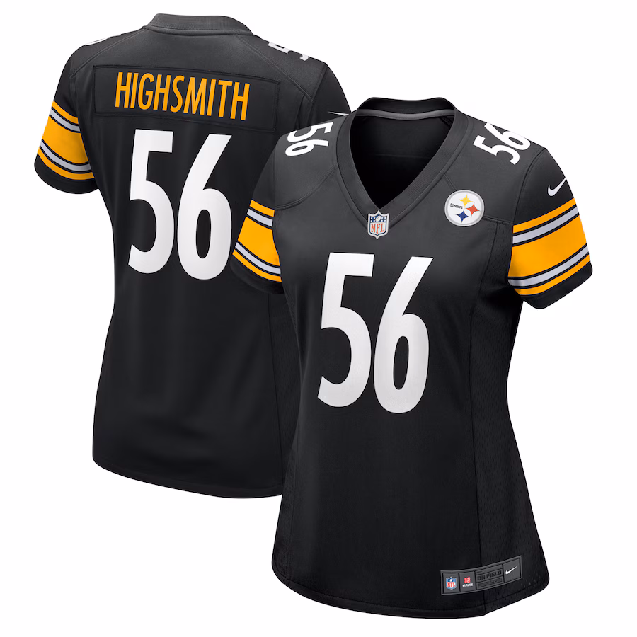 Women's Pittsburgh Steelers Alex Highsmith Nike Black Team Game Jersey - Jersey