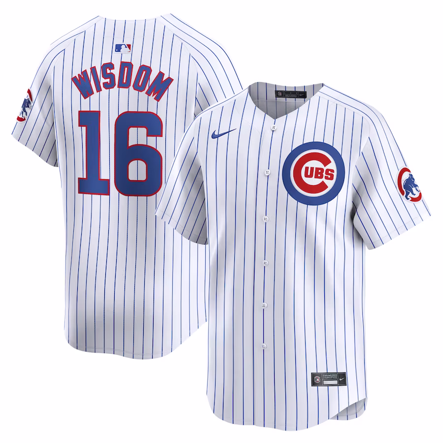 Men's Chicago Cubs Patrick Wisdom Nike White Home Limited Player Jersey - Jersey