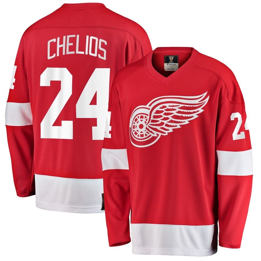 Men's Detroit Red Wings Chris Chelios Fanatics Branded Red Premier Breakaway Retired Player Jersey - Jersey