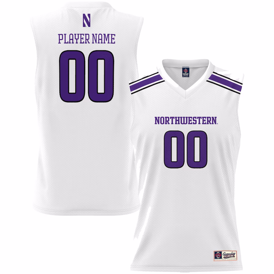 Northwestern Wildcats GameDay Greats Unisex Lightweight NIL Pick-A-Player Women's Basketball Jersey - White - Jersey