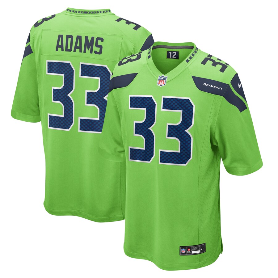 Men's Seattle Seahawks Jamal Adams Nike Neon Green  Game Jersey - Jersey