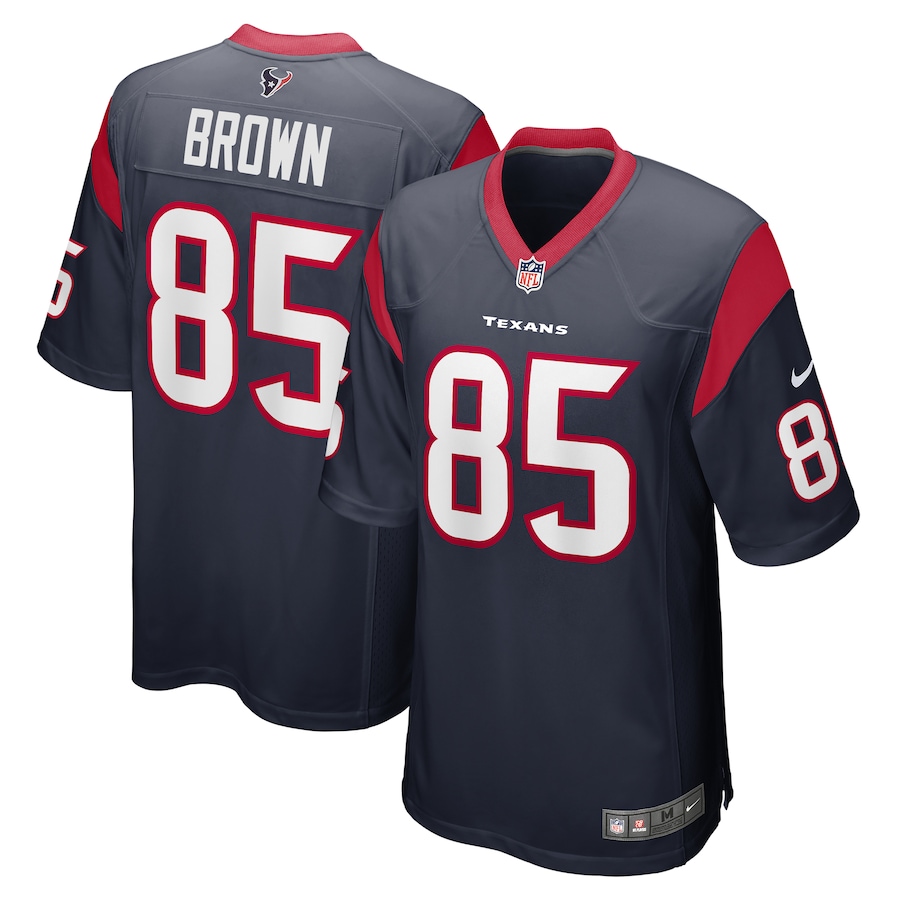Men's Houston Texans Noah Brown Nike Navy Game Jersey - Jersey