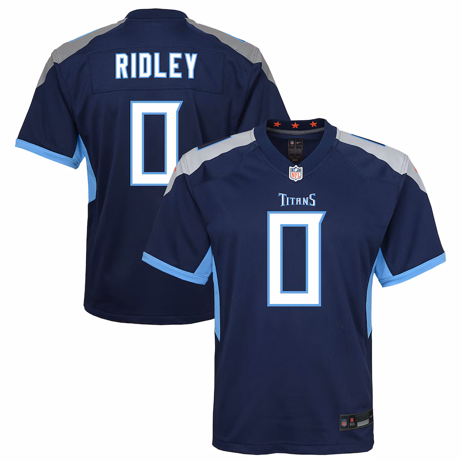 Youth Tennessee Titans Calvin Ridley Nike Navy Team Game Jersey - Jersey