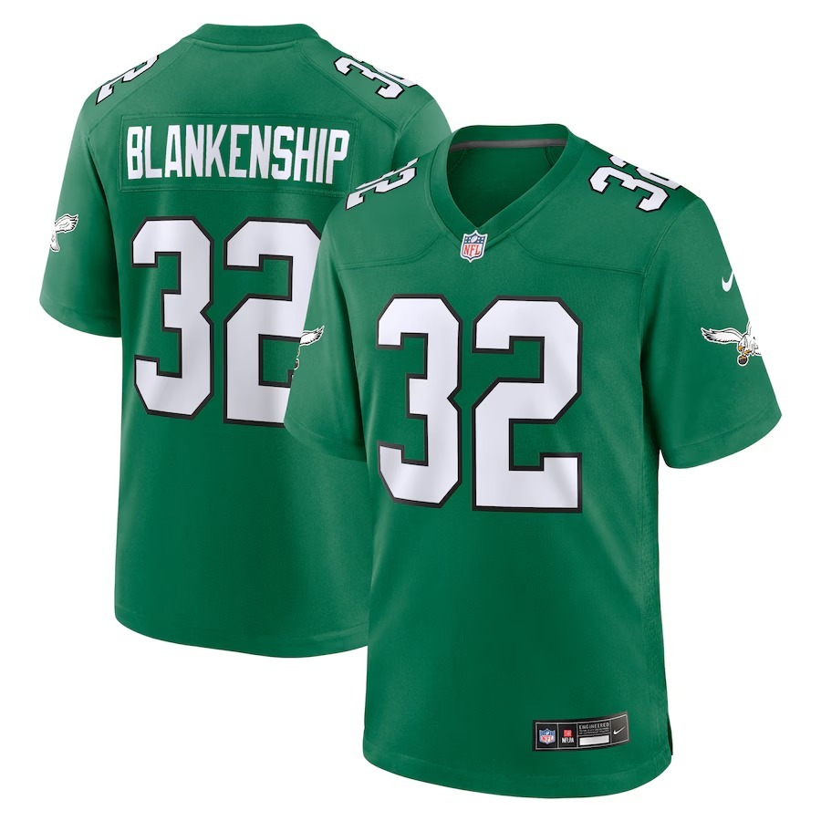 Men's Philadelphia Eagles Reed Blankenship Nike  Kelly Green Alternate Game Jersey - Jersey