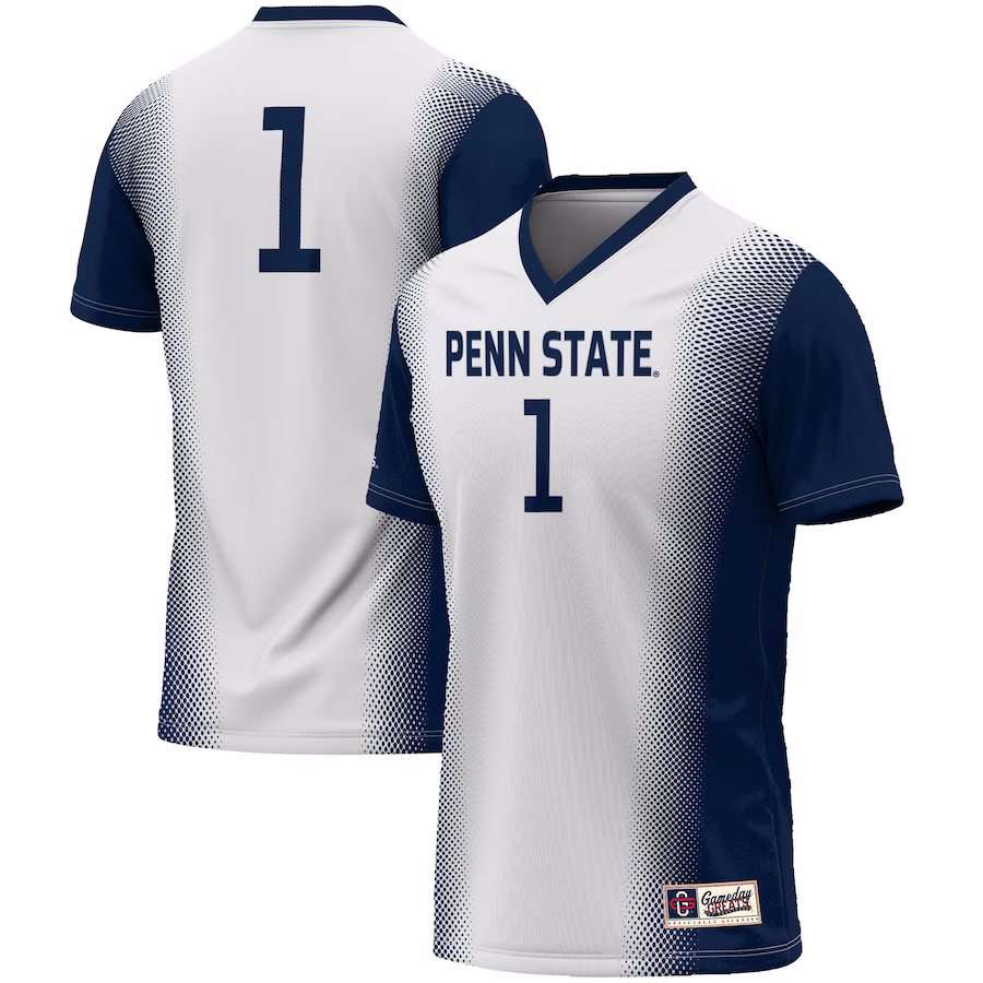 #1 Penn State Nittany Lions GameDay Greats Unisex  Lightweight Women's Soccer Jersey - White - Jersey