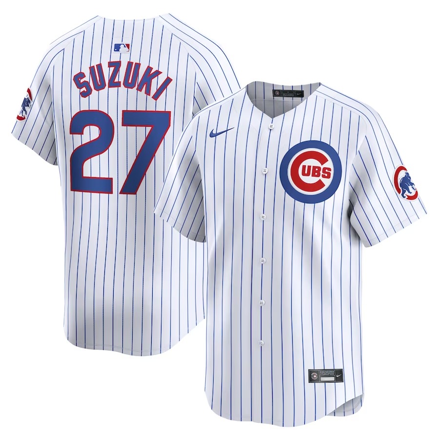 Men's Chicago Cubs Seiya Suzuki Nike White Home Limited Player Jersey - Jersey