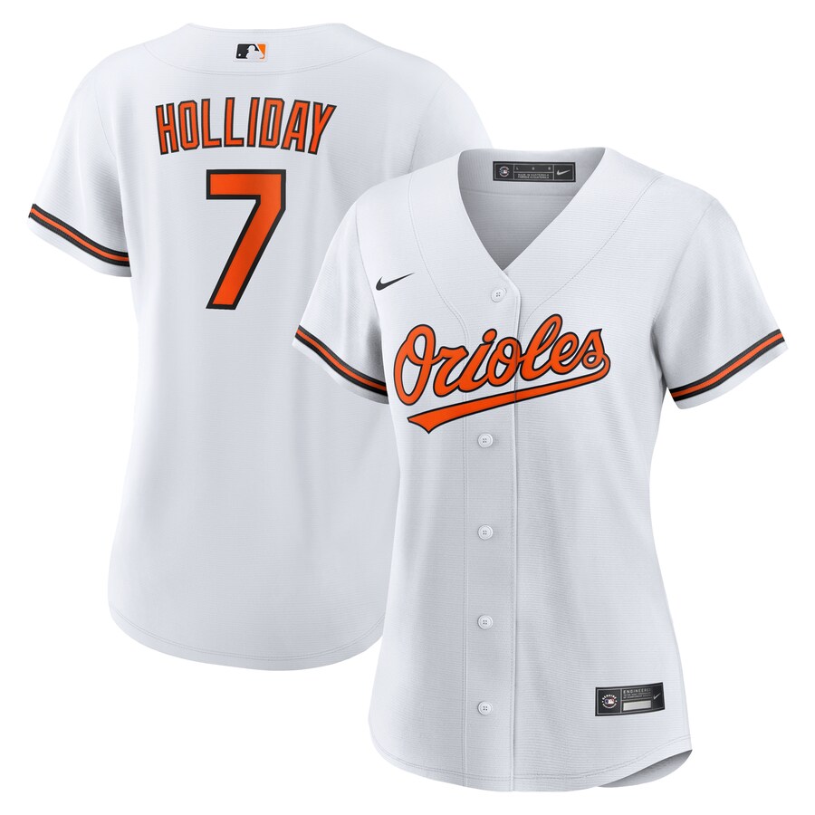 Women's Baltimore Orioles Jackson Holliday Nike White Home Replica Player Jersey - Jersey
