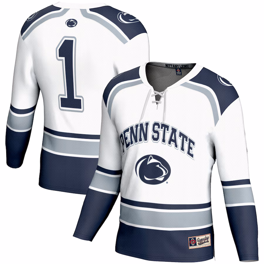 Youth GameDay Greats #1 White Penn State Nittany Lions Hockey Jersey - Jersey