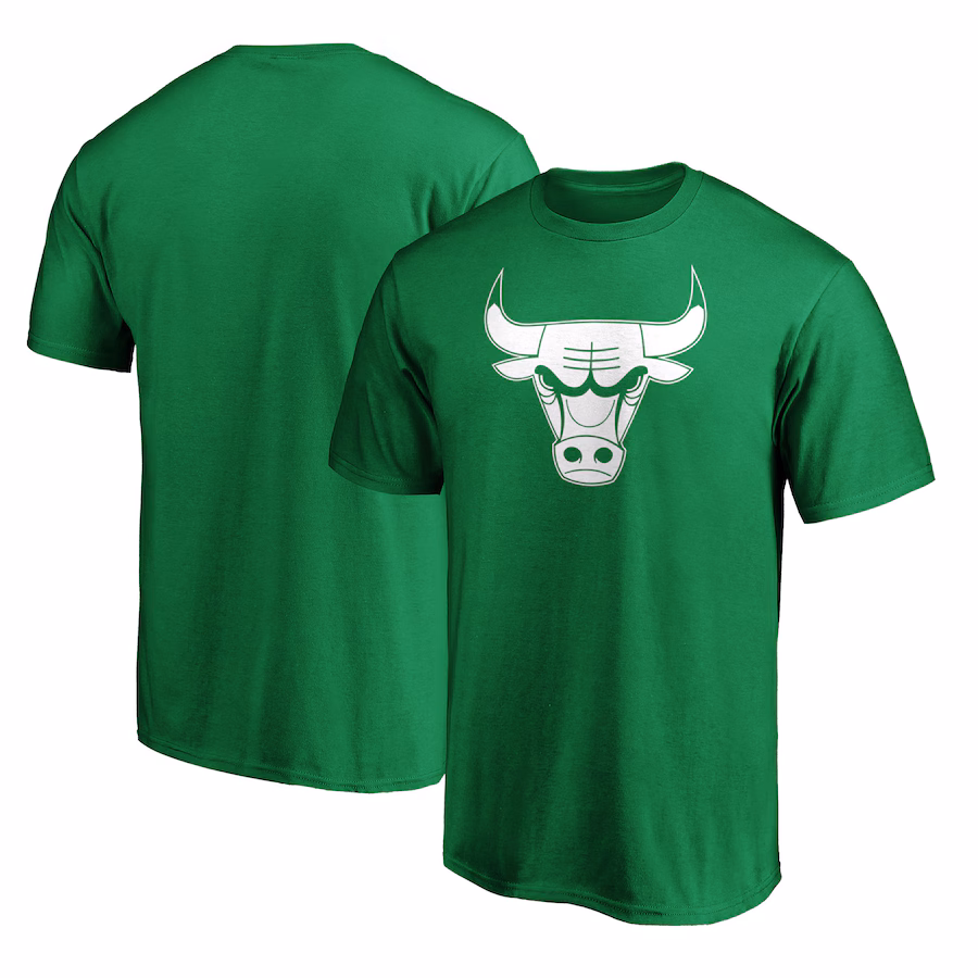 Men's Chicago Bulls Green St. Patrick's Day T-Shirt - Jersey
