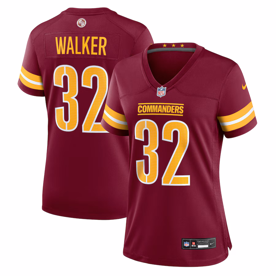Women's Washington Commanders Mykal Walker Nike Burgundy Game Jersey - Jersey