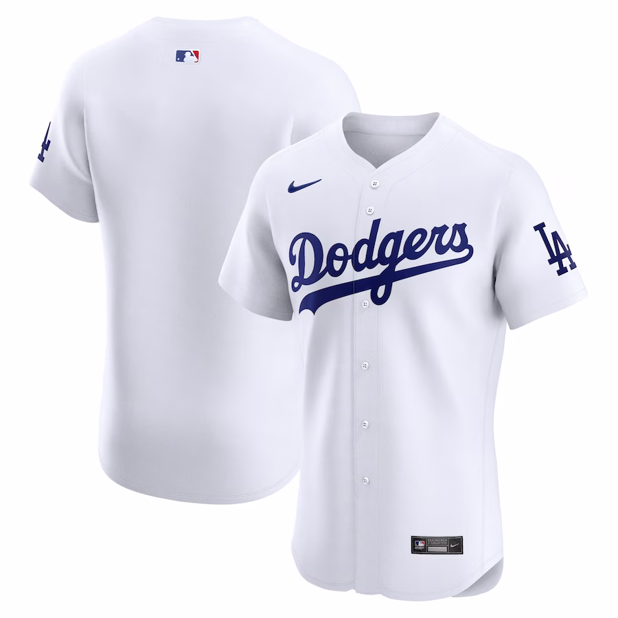Men's Los Angeles Dodgers Nike White Home Elite Jersey - Jersey