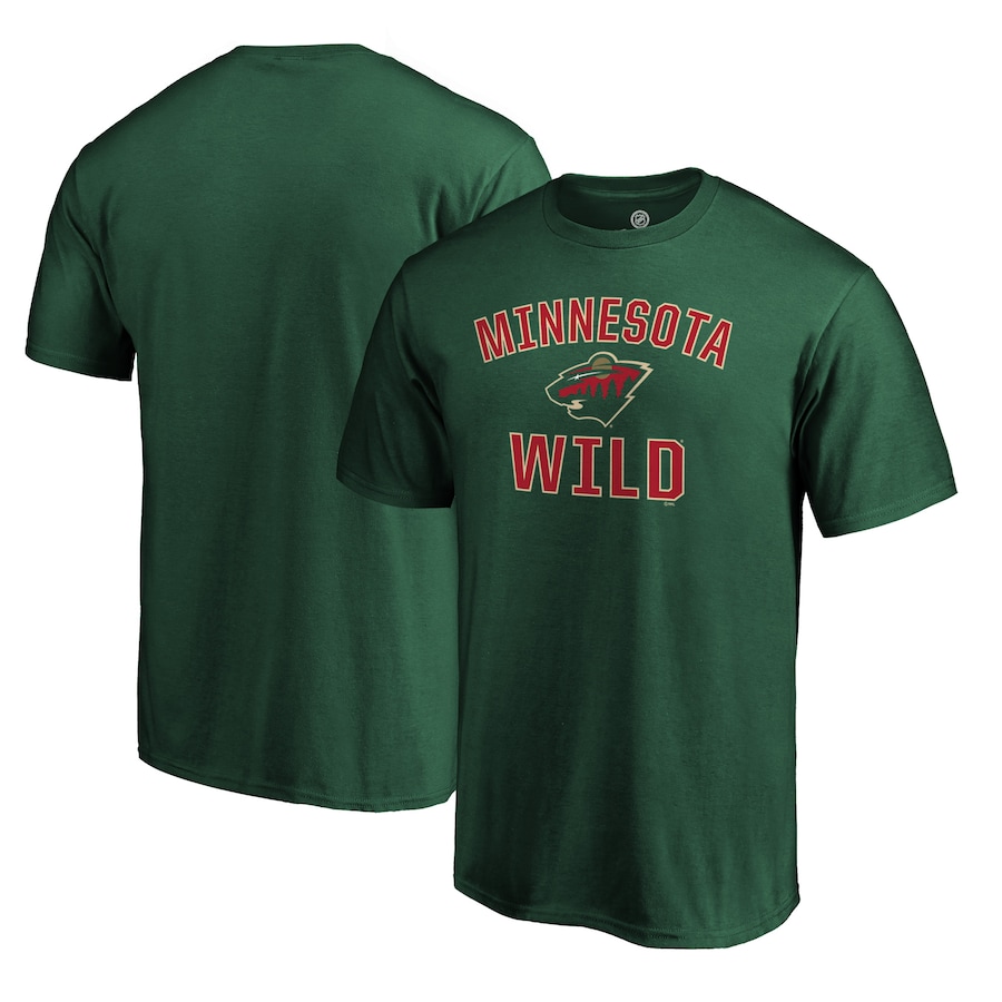 Men's Minnesota Wild Fanatics Green Team Victory Arch T-Shirt - Jersey