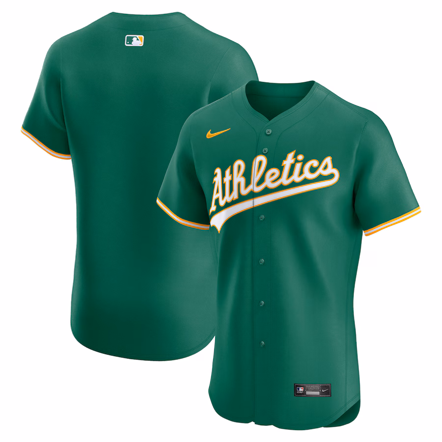 Men's Athletics Nike Kelly Green Alternate Elite Jersey - Jersey