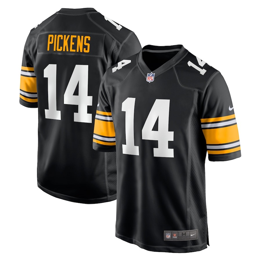 Men's Pittsburgh Steelers George Pickens Nike Black Alternate Game Player Jersey - Jersey