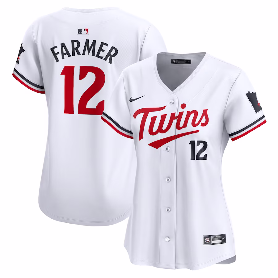 Women's Minnesota Twins Kyle Farmer Nike White Home Limited Player Jersey - Jersey
