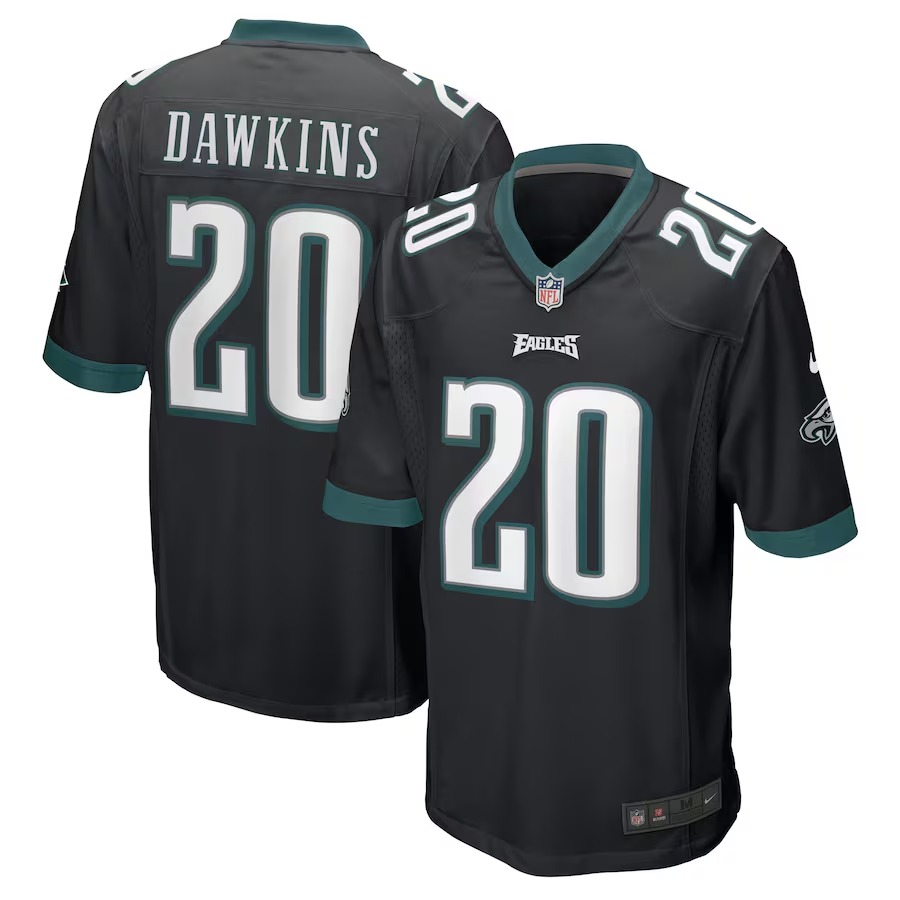 Men's Philadelphia Eagles Brian Dawkins Nike Black Retired Player Jersey - Jersey