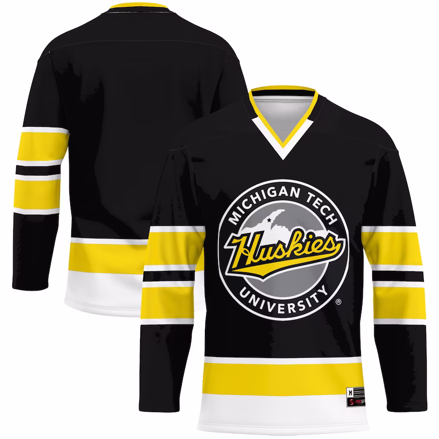 Michigan Tech Huskies GameDay Greats Hockey Jersey - Gold - Jersey