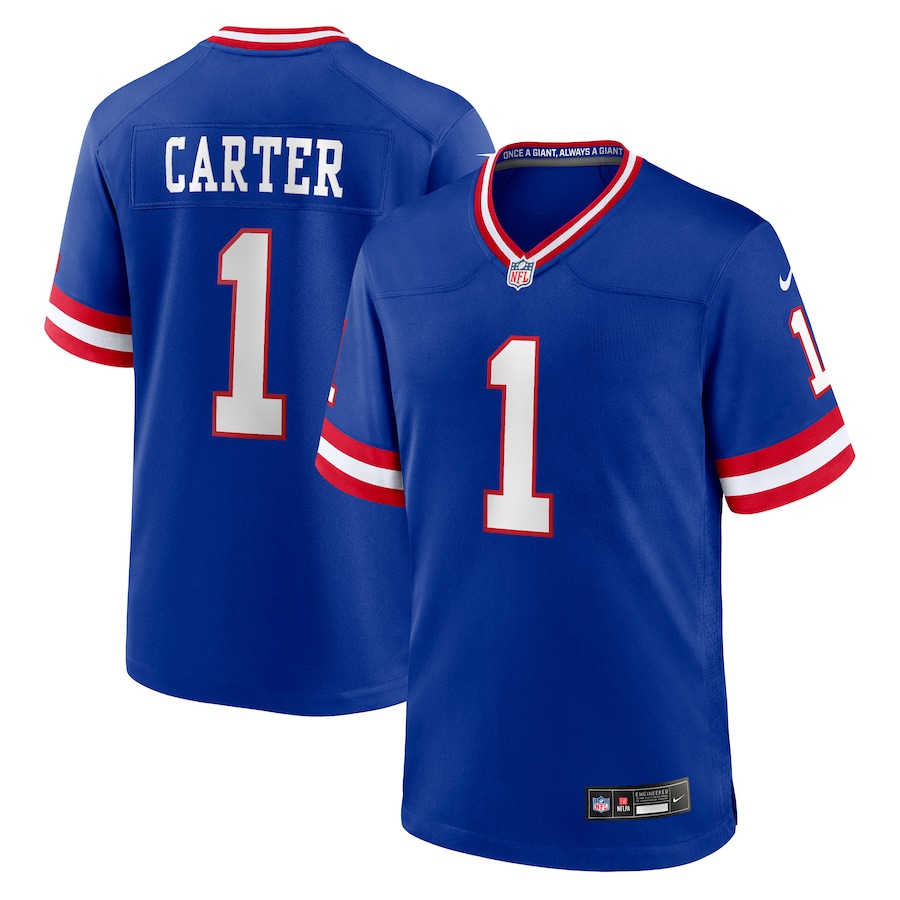 Men's New York Giants Abdul Carter Nike Royal First Round Pick 2nd Alternate Game Jersey - Jersey
