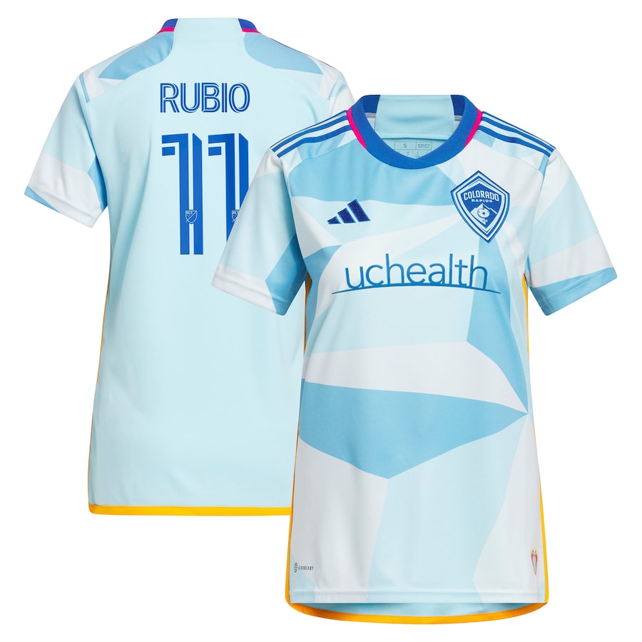 Women's Colorado Rapids Diego Rubio adidas Light Blue 2023 New Day Kit Replica Jersey - Jersey