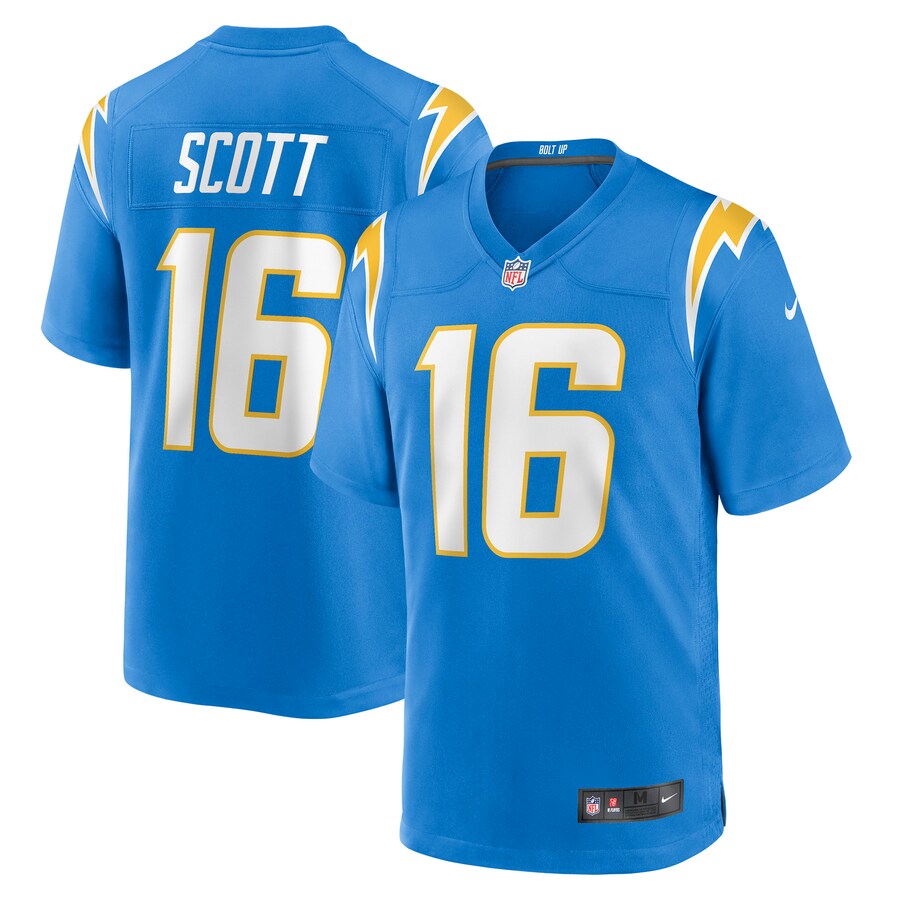 Men's Los Angeles Chargers JK Scott Nike Powder Blue Game Jersey - Jersey
