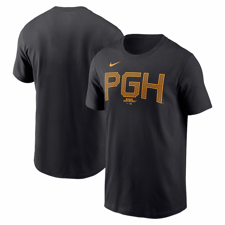 Men's Pittsburgh Pirates Nike Black City Connect Wordmark T-Shirt - Jersey