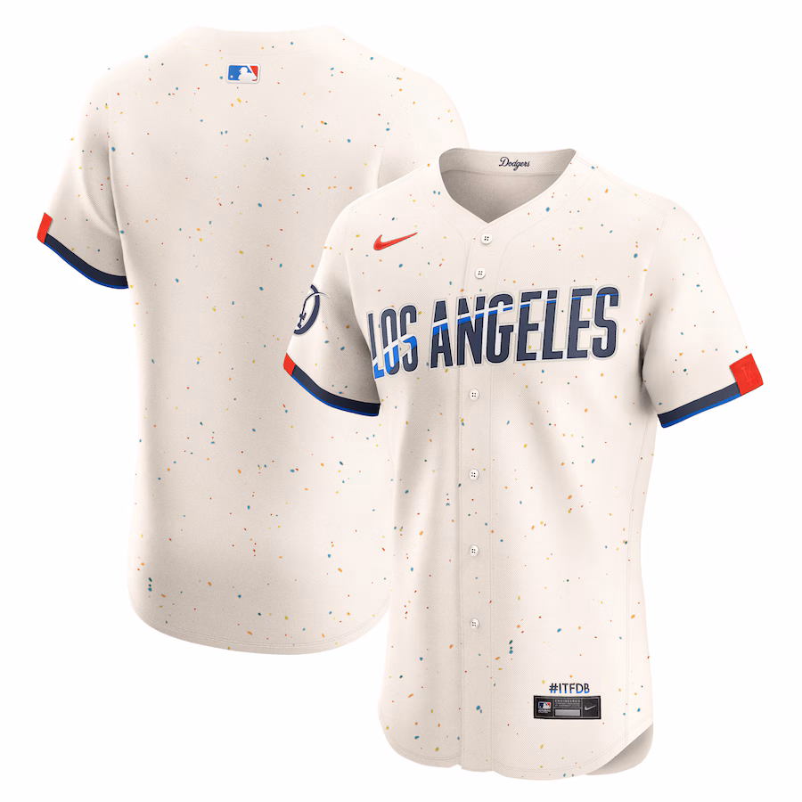Men's Los Angeles Dodgers Nike Cream City Connect Elite Jersey - Jersey