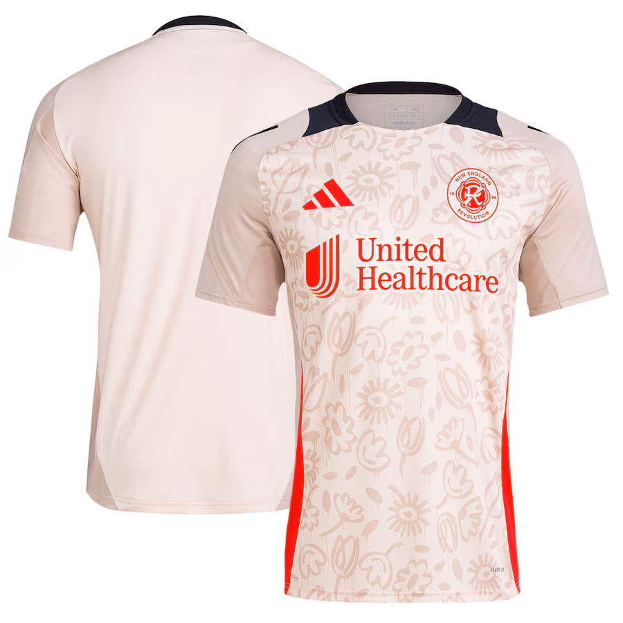 Men's New England Revolution adidas Brown 2024 One Planet Pre-Match Top - Jersey