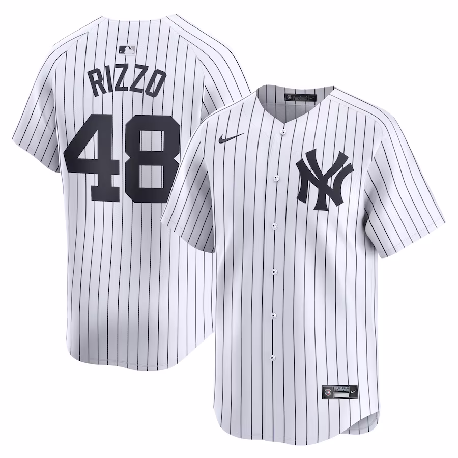Men's New York Yankees Anthony Rizzo Nike White Home Limited Player Jersey - Jersey
