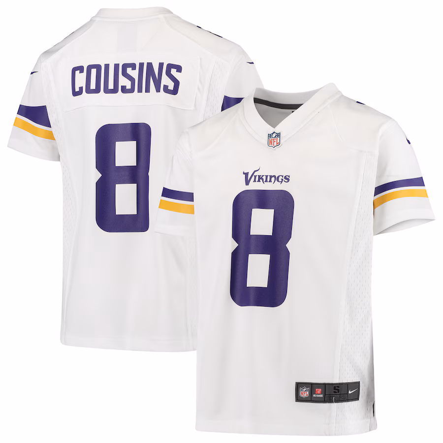 Youth Minnesota Vikings Kirk Cousins Nike White Game Jersey - Jersey