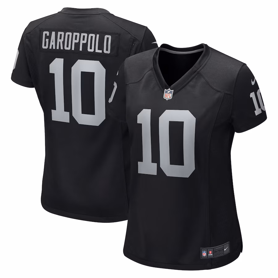 Women's Las Vegas Raiders Jimmy Garoppolo Nike Black Player Jersey - Jersey