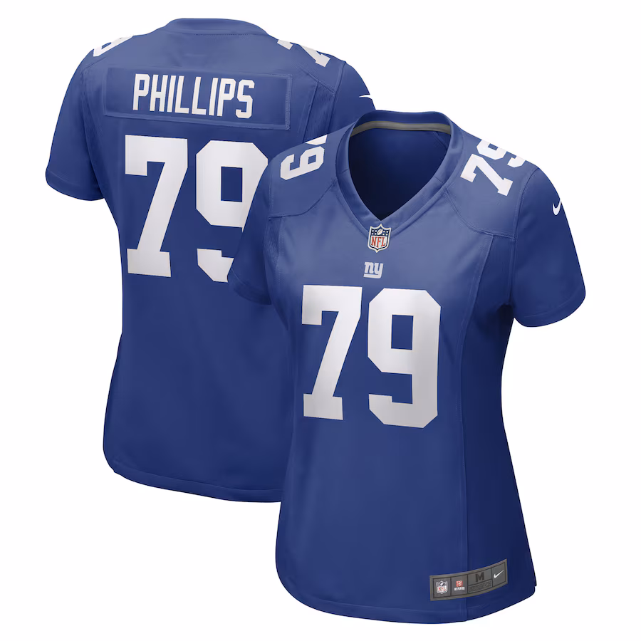Women's New York Giants Tyre Phillips Nike Royal Game Player Jersey - Jersey