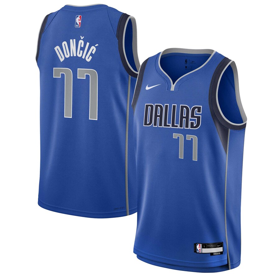 Youth Dallas Mavericks Luka Dončić Nike Blue Swingman Jersey - Icon Edition - Jersey