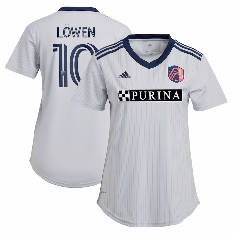 Women's St. Louis City SC Eduard Löwen adidas Gray 2023 The Spirit Kit Replica Jersey - Jersey