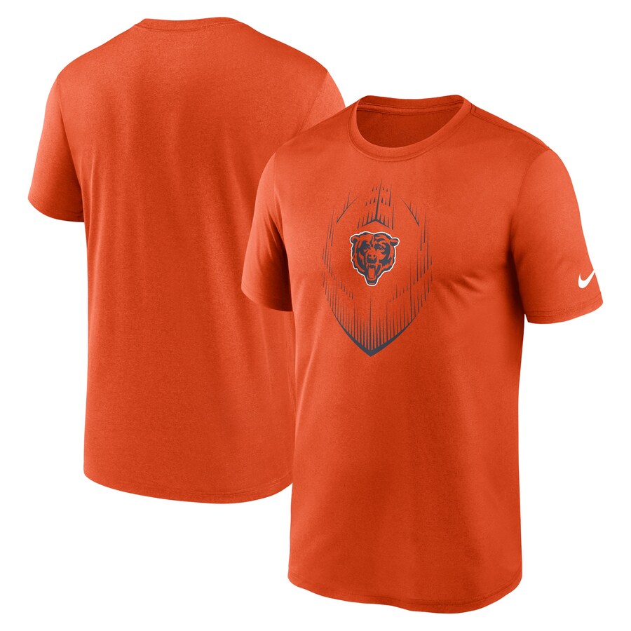 Men's Chicago Bears Nike Orange Primetime Legend Icon Performance T-Shirt - Jersey