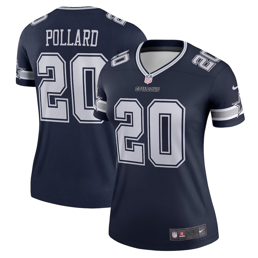 Women's Dallas Cowboys Tony Pollard Nike Navy  Legend Jersey - Jersey