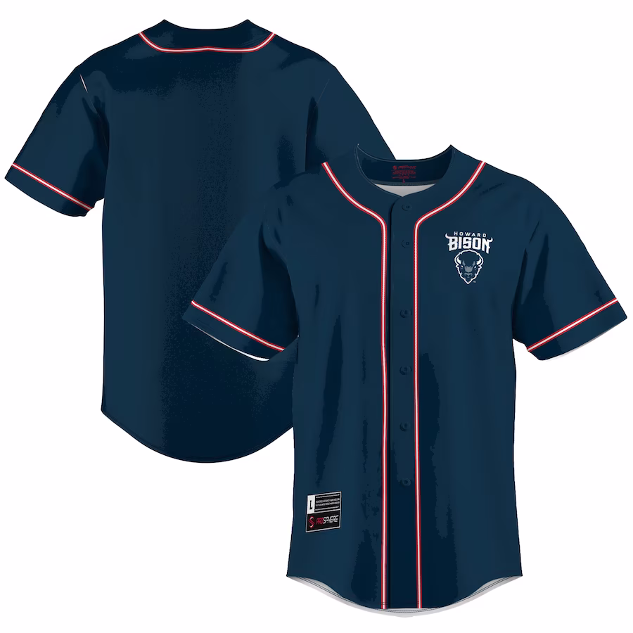 Howard Bison GameDay Greats  Lightweight Baseball Jersey - Blue - Jersey