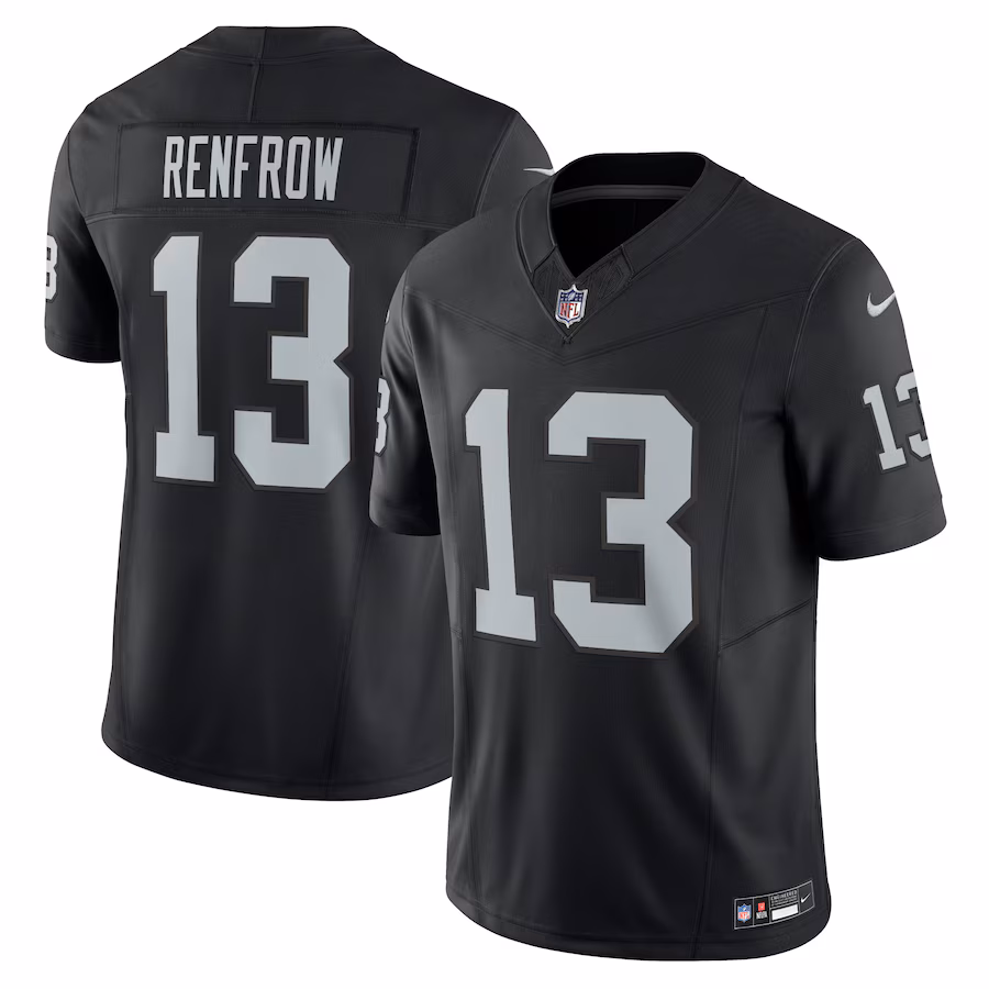 Men's Las Vegas Raiders Hunter Renfrow Nike Black Vapor F.U.S.E. Limited Jersey - Jersey