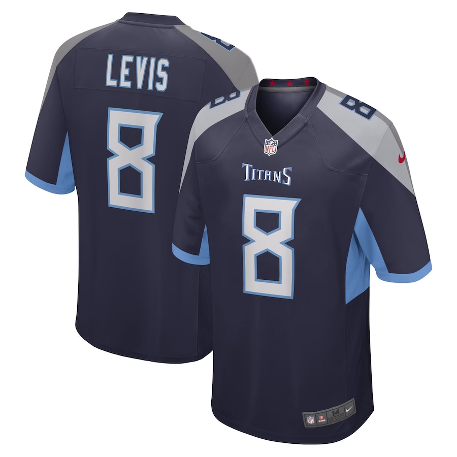 Youth Tennessee Titans Will Levis Nike Navy Game Jersey - Jersey