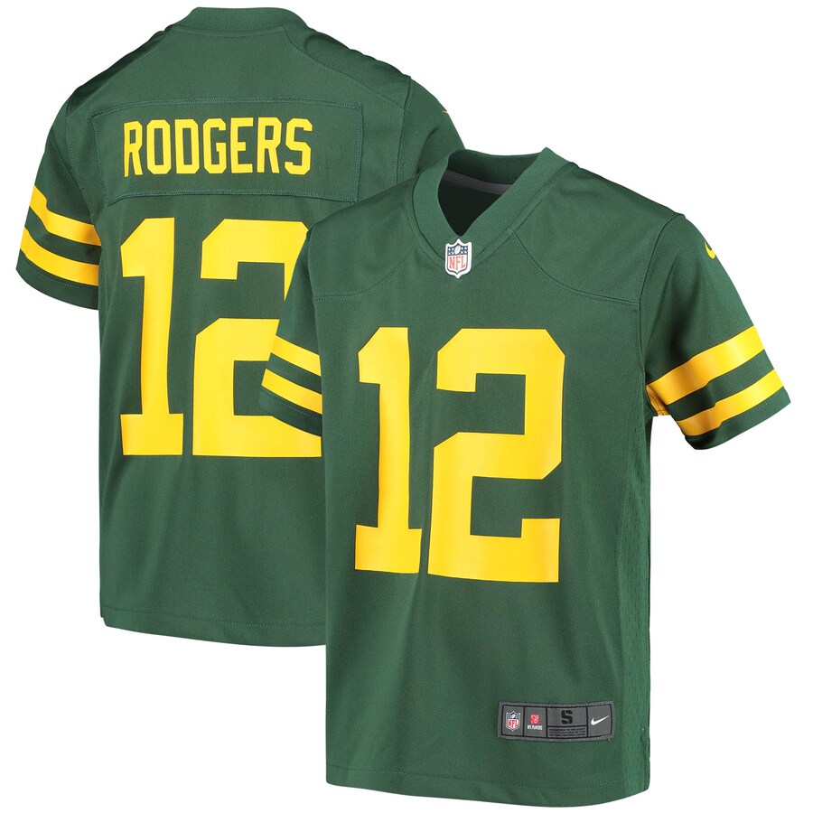 Youth Green Bay Packers Aaron Rodgers Nike Green Game Jersey - Jersey