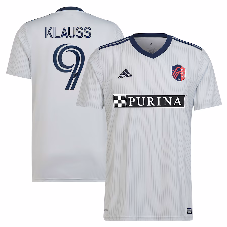 Men's St. Louis City SC João Klauss adidas Gray 2023 The Spirit Kit Replica Jersey - Jersey