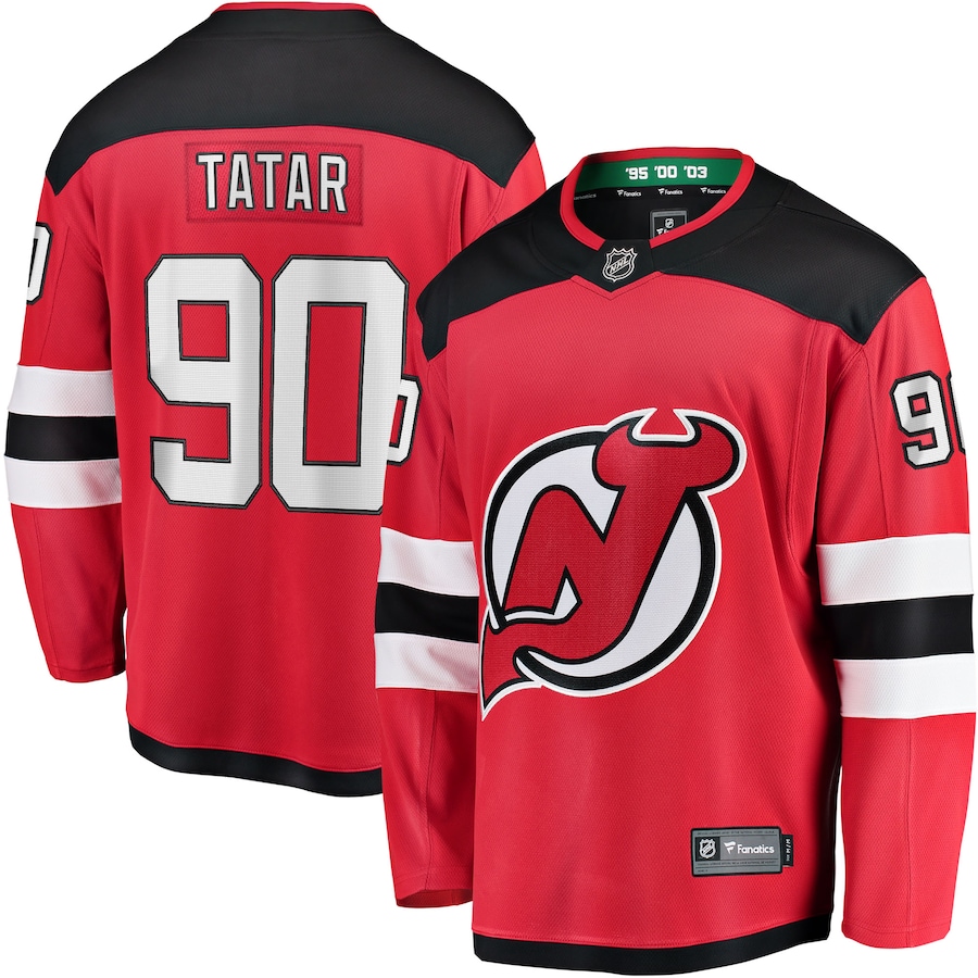 Men's New Jersey Devils Tomas Tatar Fanatics Red Home Breakaway Player Jersey - Jersey