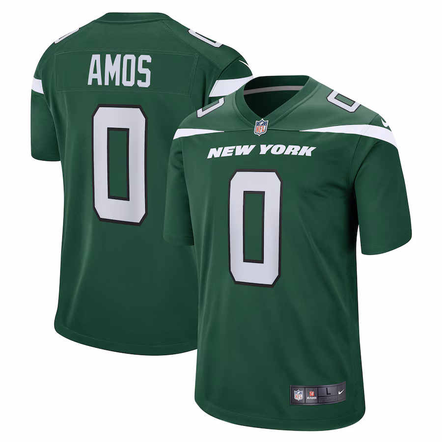 Men's New York Jets Adrian Amos Nike Gotham Green  Game Jersey - Jersey
