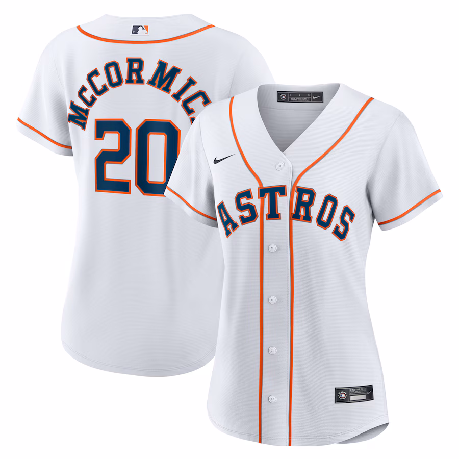 Women's Houston Astros Chas McCormick Nike White Home Replica Player Jersey - Jersey