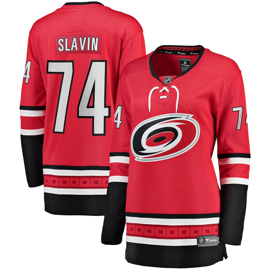 Women's Carolina Hurricanes Jaccob Slavin Fanatics Branded Red Alternate Breakaway Player Jersey - Jersey