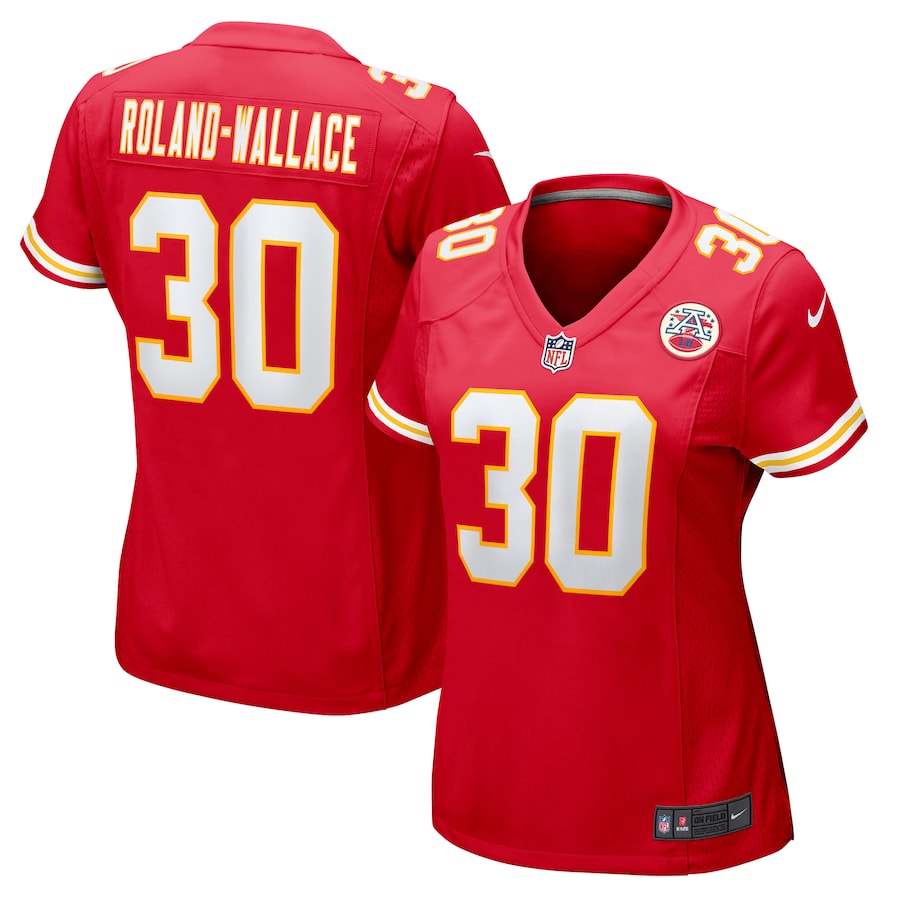 Women's Kansas City Chiefs Chris Roland-Wallace Nike Red Game Jersey - Jersey