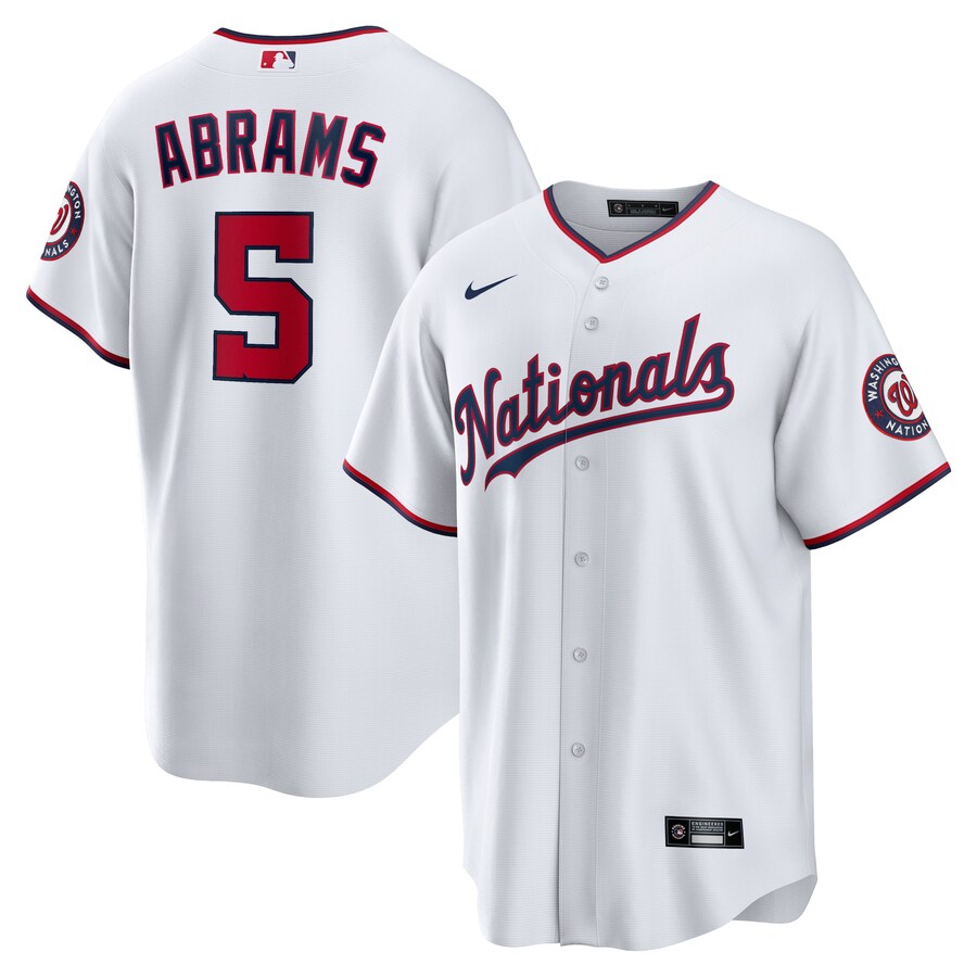 Men's Washington Nationals C.J. Abrams Nike White Home Replica Jersey - Jersey