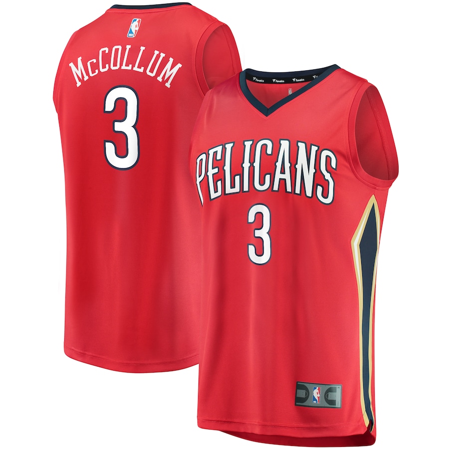 Youth New Orleans Pelicans C.J. McCollum Fanatics Red Fast Break Player Jersey - Statement Edition - Jersey