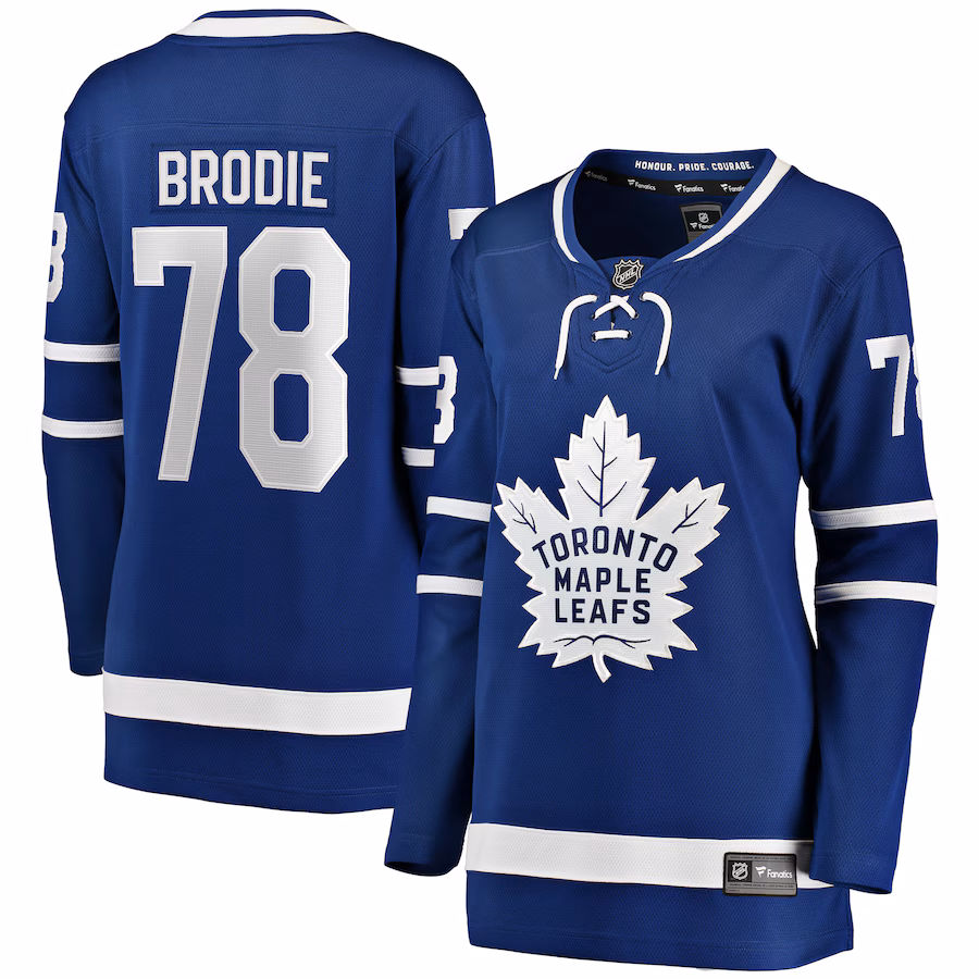 Women's Toronto Maple Leafs TJ Brodie Fanatics Blue Breakaway Player Jersey - Jersey